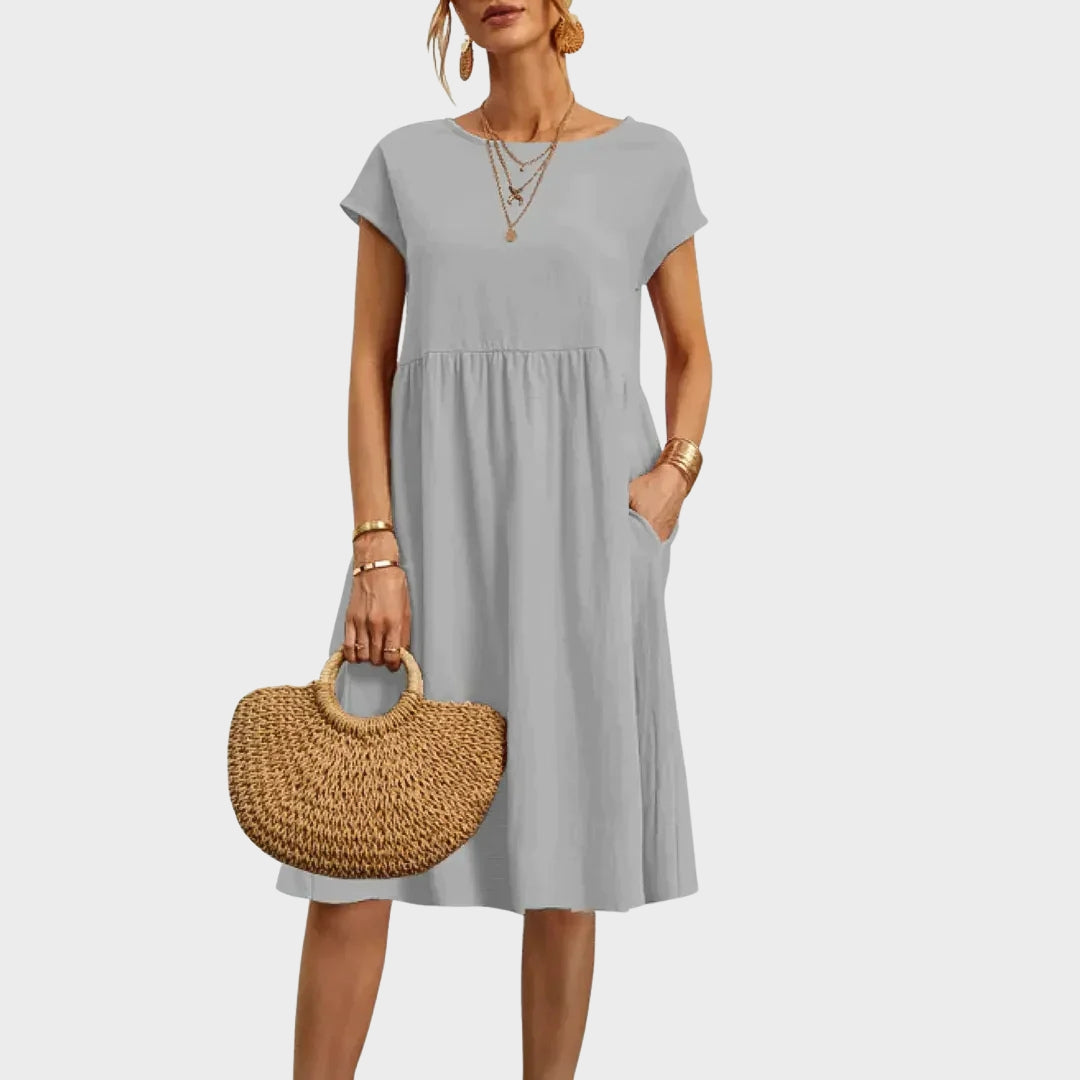 Annie Simple Dress with Pockets