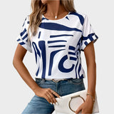 Lea – A comfortable everyday t-shirt with a pattern