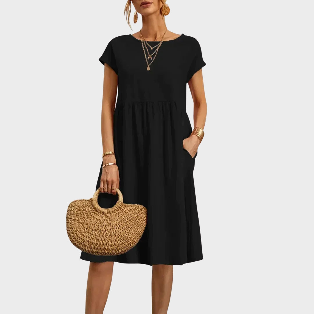 Annie Simple Dress with Pockets