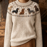 Dolores™ | Dog-patterned sweater