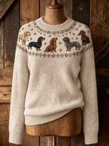 Dolores™ | Dog-patterned sweater
