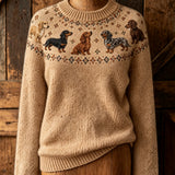 Dolores™ | Dog-patterned sweater