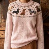 Dolores™ | Dog-patterned sweater