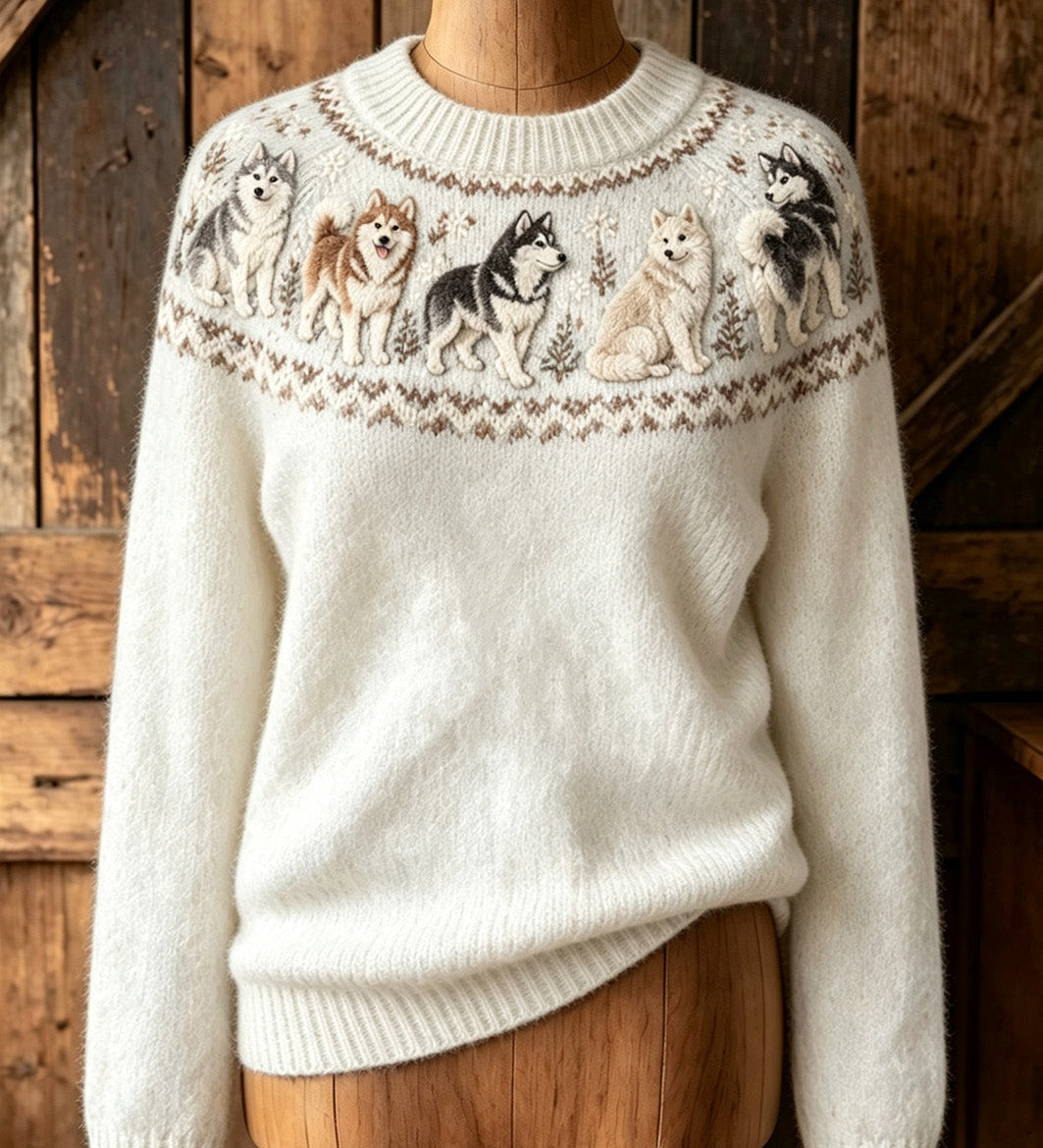 Georgia Dog Motif Jumper