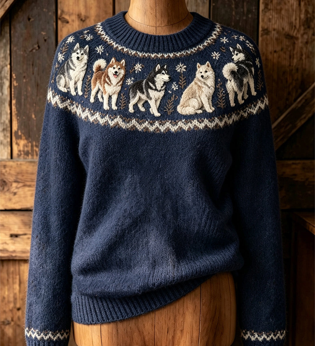 Georgia Dog Motif Jumper