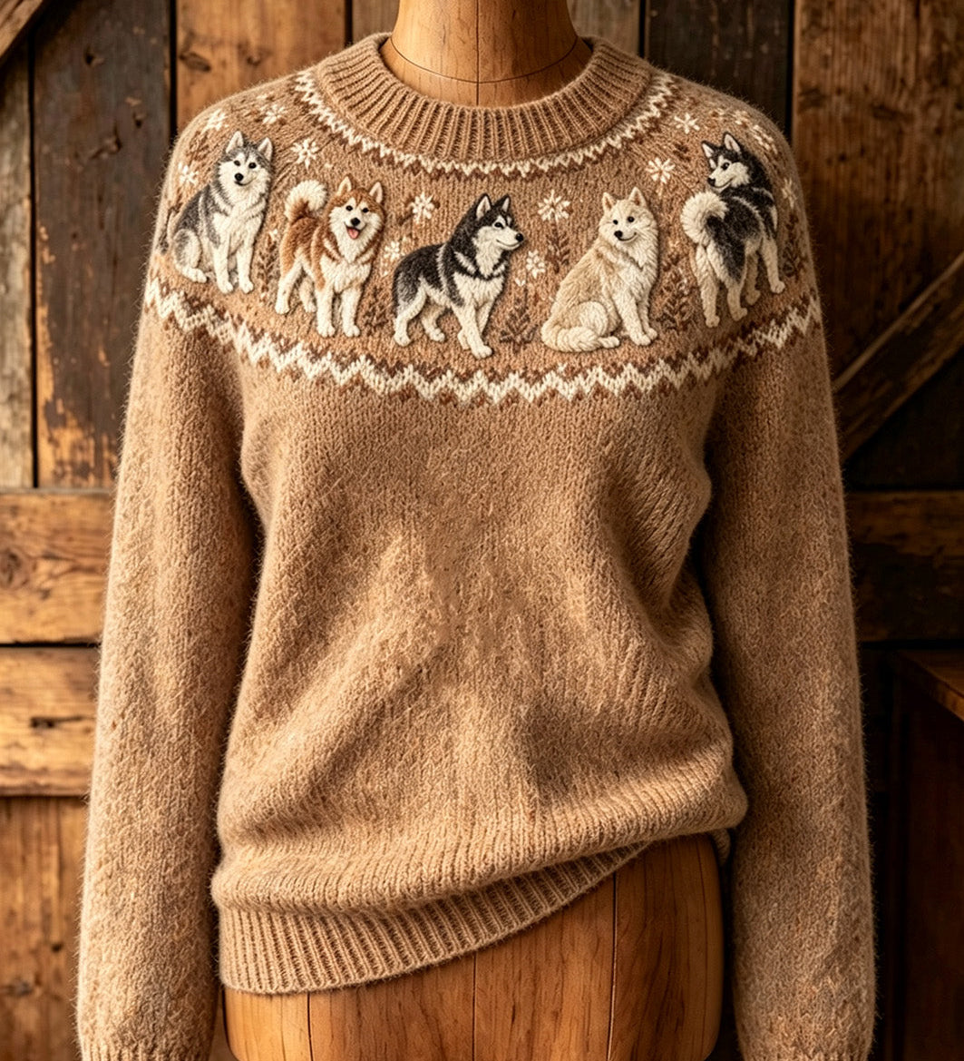 Georgia Dog Motif Jumper