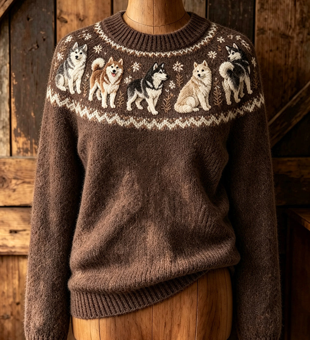 Georgia Dog Motif Jumper