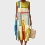 Stella Geometric Cotton Dress