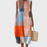Stella Geometric Cotton Dress
