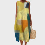 Stella Geometric Cotton Dress
