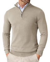 Raymond | Modern Zip-Neck Jumper