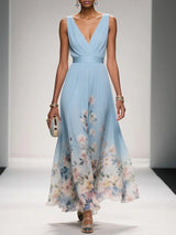 Vanja - Maxi Dress V-Neck Floral
