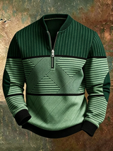 Henrik | Graphic High-Collar Zip Jumper