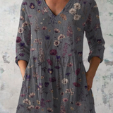 Audrey Long-Sleeve V-Neck Blouse