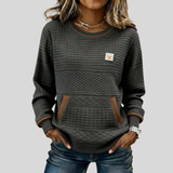 Ema™ | T-shirt with contrast details and front pocket