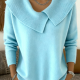 Lucia - Warm sweater with a soft collar