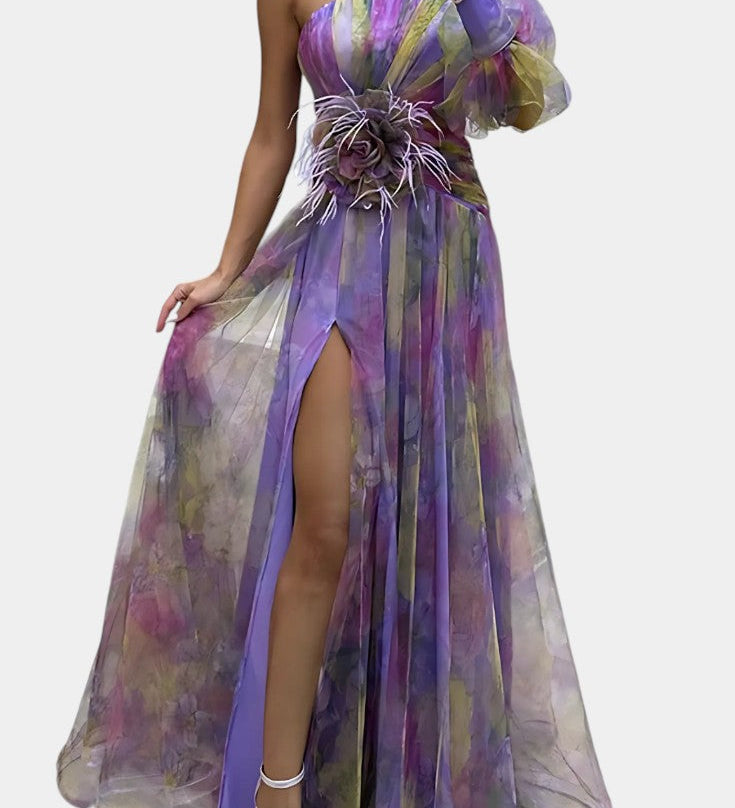 Teodora Asymmetric Maxi Dress