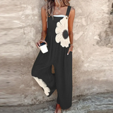 Amanda – Black Printed Jumpsuit