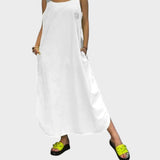 Marinka - Cotton and linen strap dress