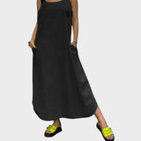 Marinka - Cotton and linen strap dress