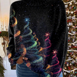 Olivia | Glittery Christmas Sweater with Collar