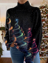 Olivia | Glittery Christmas Sweater with Collar