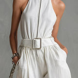 Lucija - Wide-Leg Jumpsuit with Belt