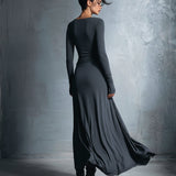 Naiara™ | Long dress with a side knot