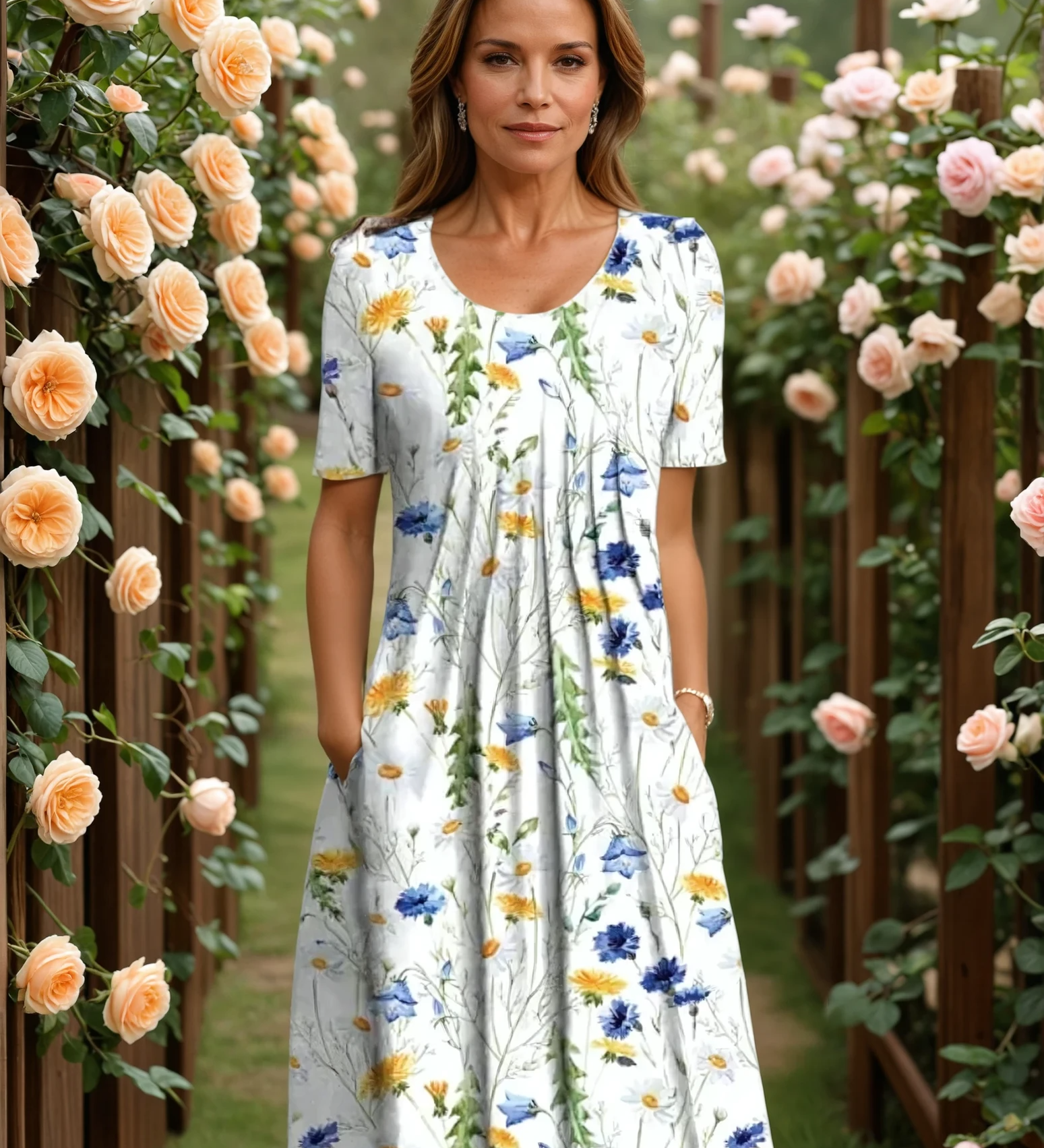 Marianne Elegant Floral Dress