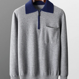 Robin | Zip-Collar Polo Jumper