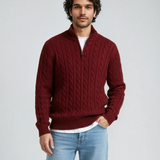 Graham | Casual Zip-Neck Jumper
