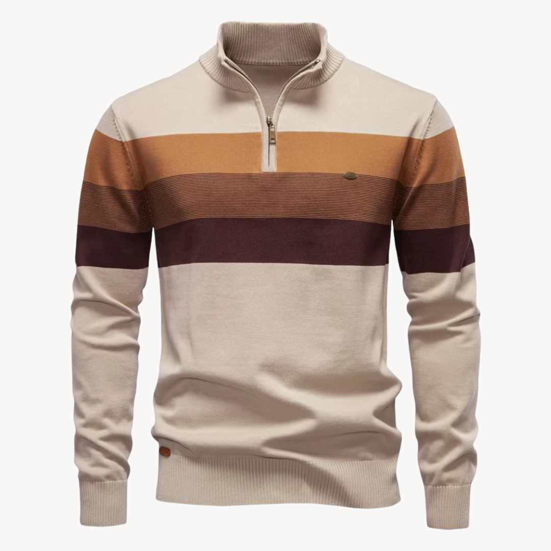 David | Everyday Zip-Neck Jumper