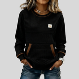 Ema™ | T-shirt with contrast details and front pocket