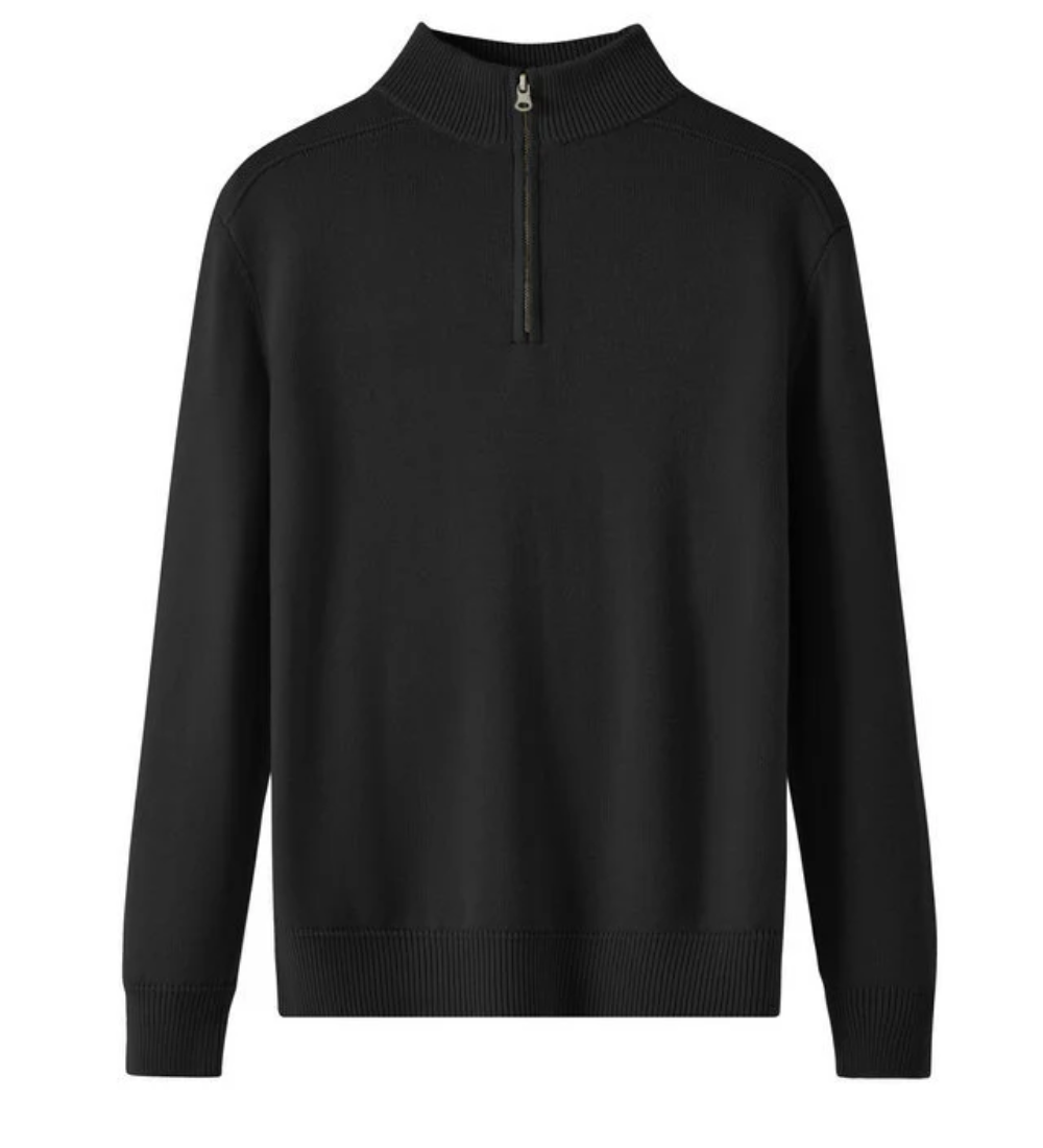 John | Smart Zip-Neck Jumper
