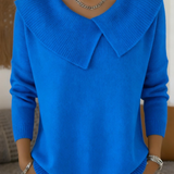 Lucia - Warm sweater with a soft collar