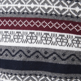 Frederick | Patterned Zip-Neck Jumper