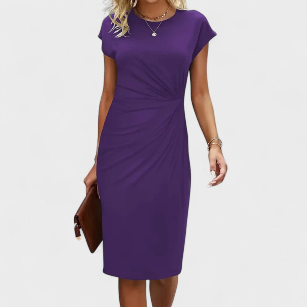 Elvira Short-Sleeve Occasion Dress