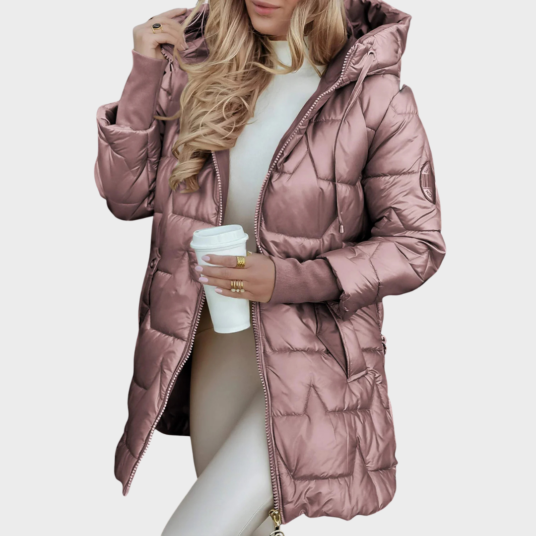 Nolwen Elegant Hooded Winter Coat