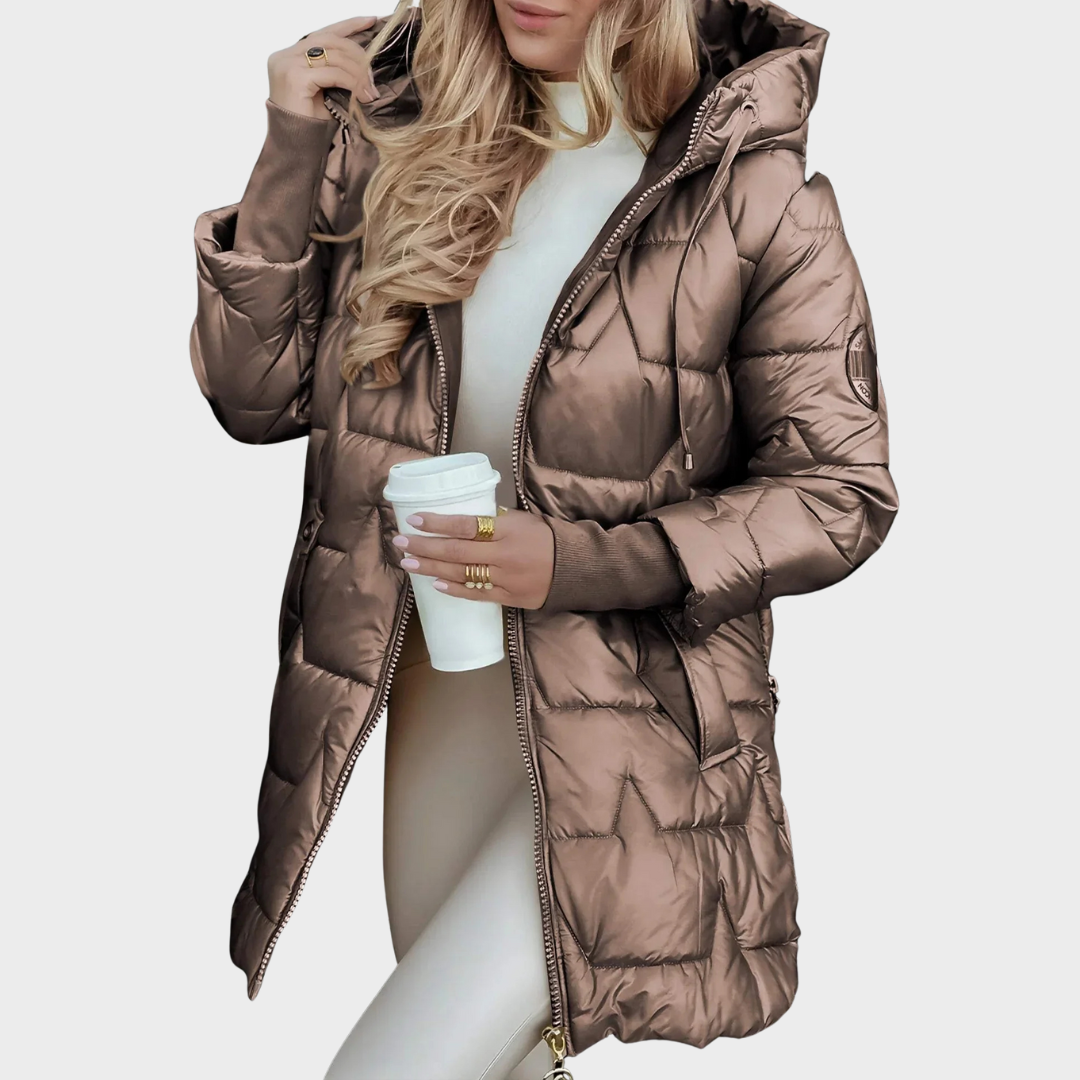 Nolwen Elegant Hooded Winter Coat