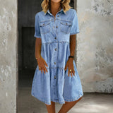 Eva Midi Denim Dress