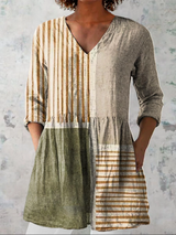 Camille Long-Sleeve V-Neck Blouse