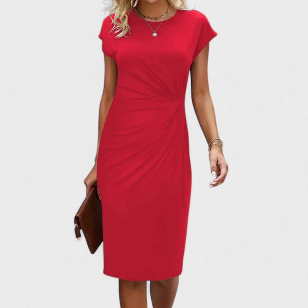 Elvira Short-Sleeve Occasion Dress