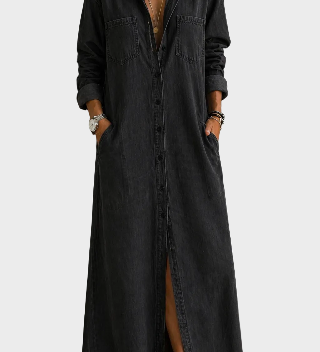 Button-down denim shirt | Elizabeth