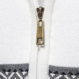 Frederick | Patterned Zip-Neck Jumper