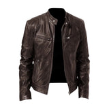 Nigel | Leather-Look Zip Jacket