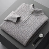 Dennis | Textured Half-Zip Jumper