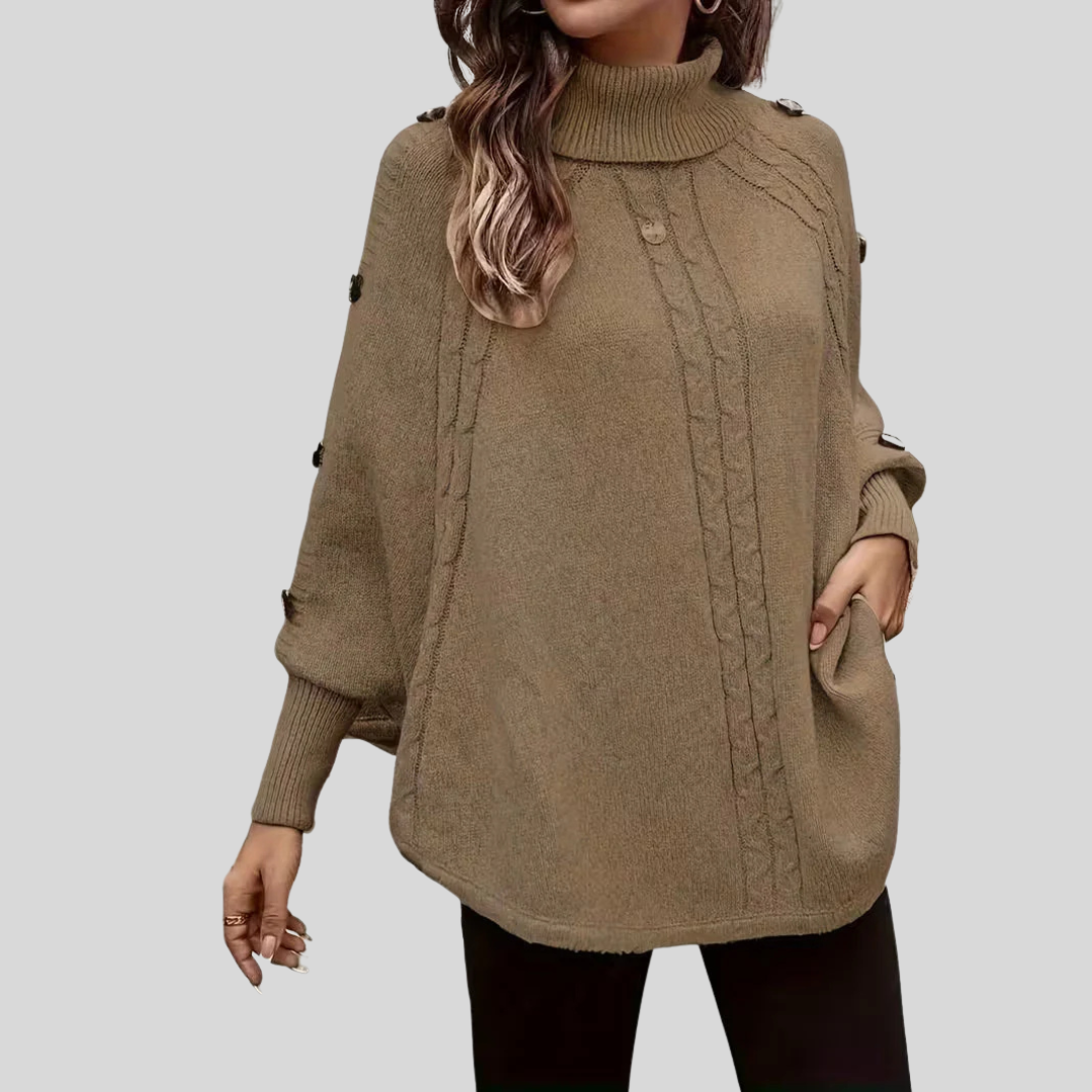 Norelle Cable Knit High Neck Jumper