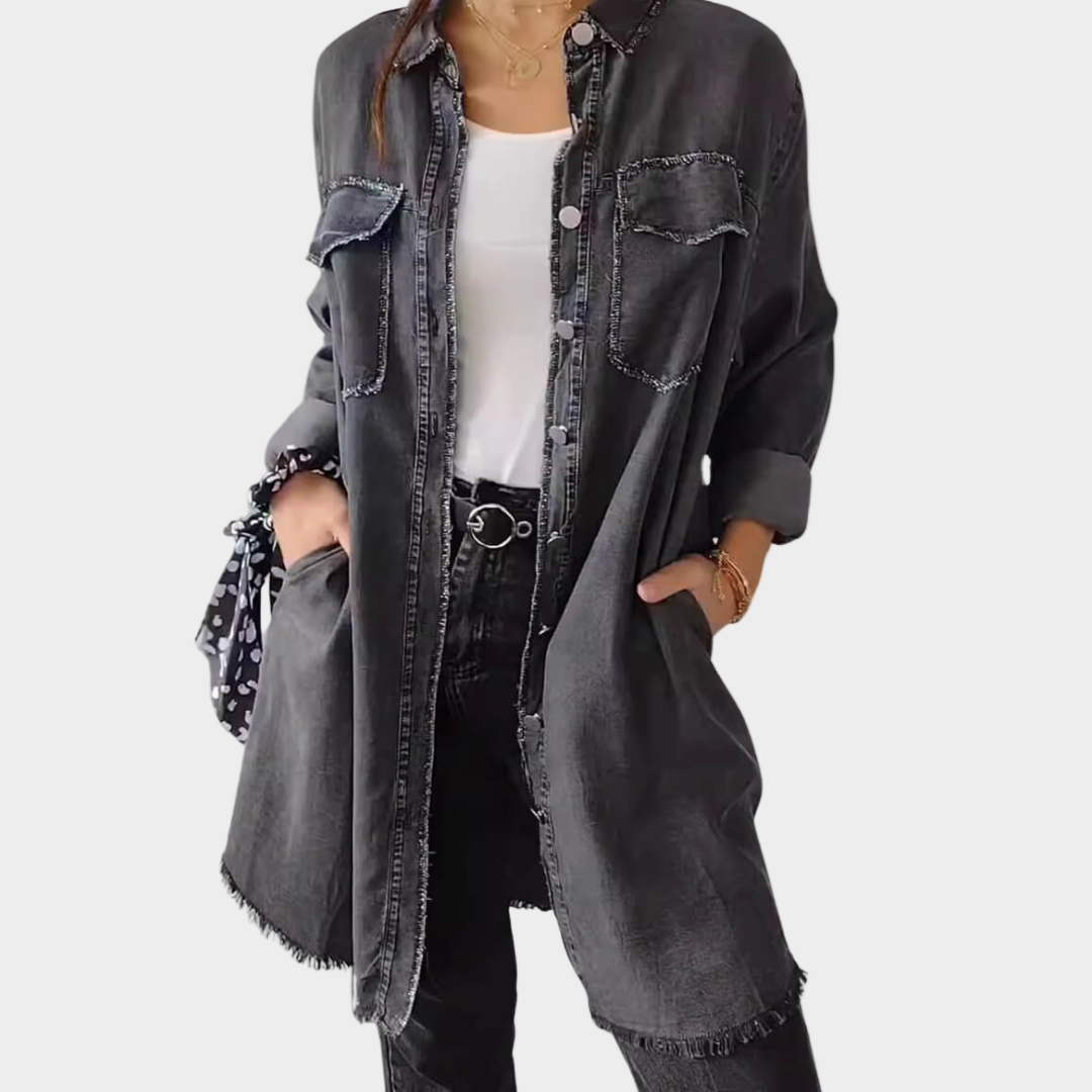 Theo Long-Sleeve Denim Shirt