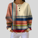 Zdenka™ | Striped shirt with buttons on the neckline