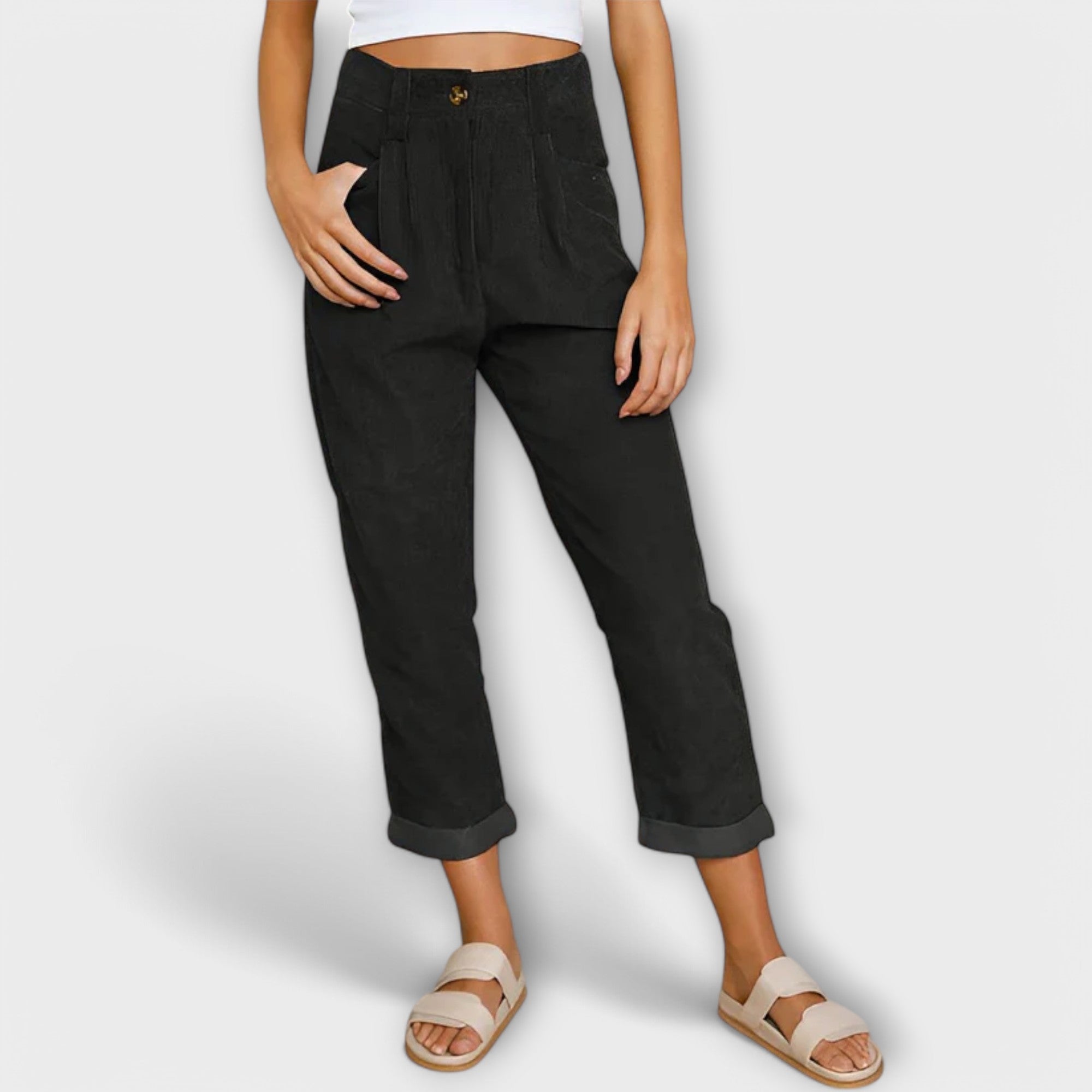 Jana - Velvet trousers